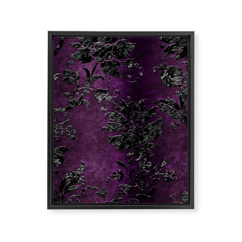 Embossed Black Velvet 04 Framed Canvas Print Gallery Image 8