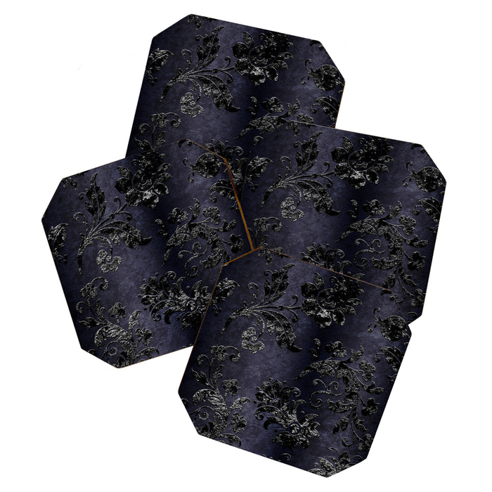 Embossed Black Velvet 05 Coaster Gallery Image 1