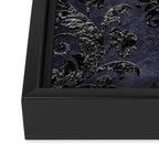 Embossed Black Velvet 05 Framed Canvas Print Gallery Image 3