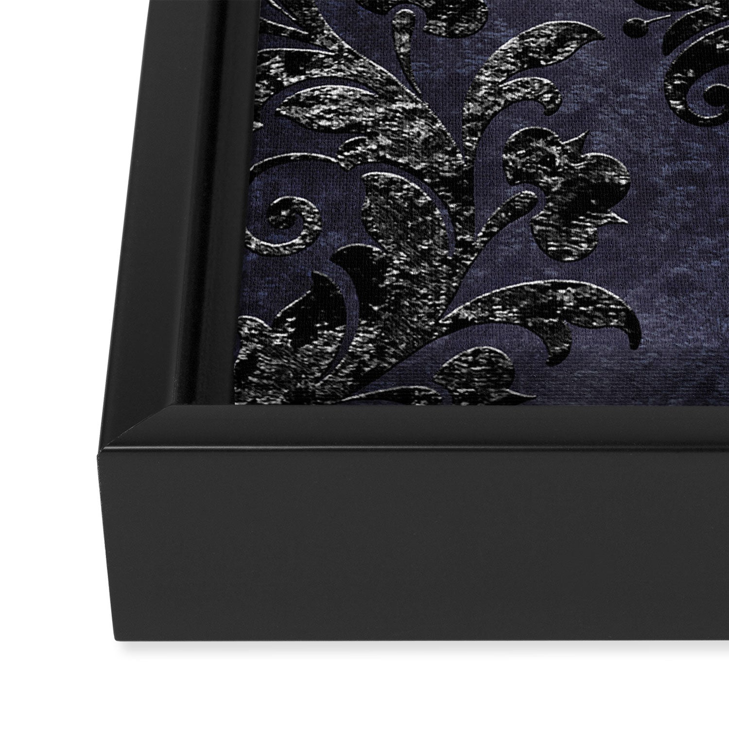 Embossed Black Velvet 05 Framed Canvas Print Gallery Image 3