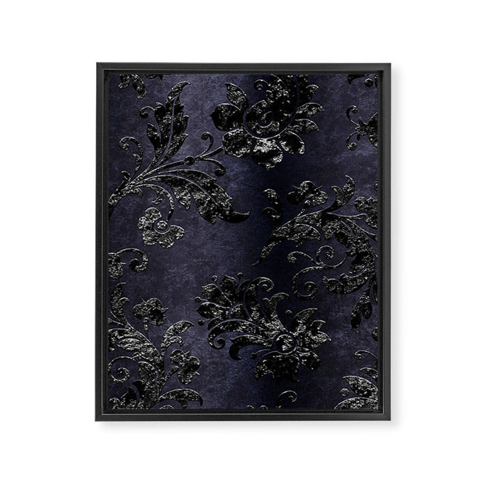 Embossed Black Velvet 05 Framed Canvas Print Gallery Image 1