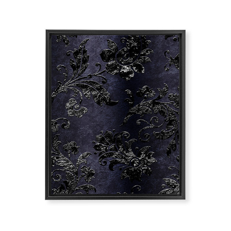 Embossed Black Velvet 05 Framed Canvas Print Gallery Image 8