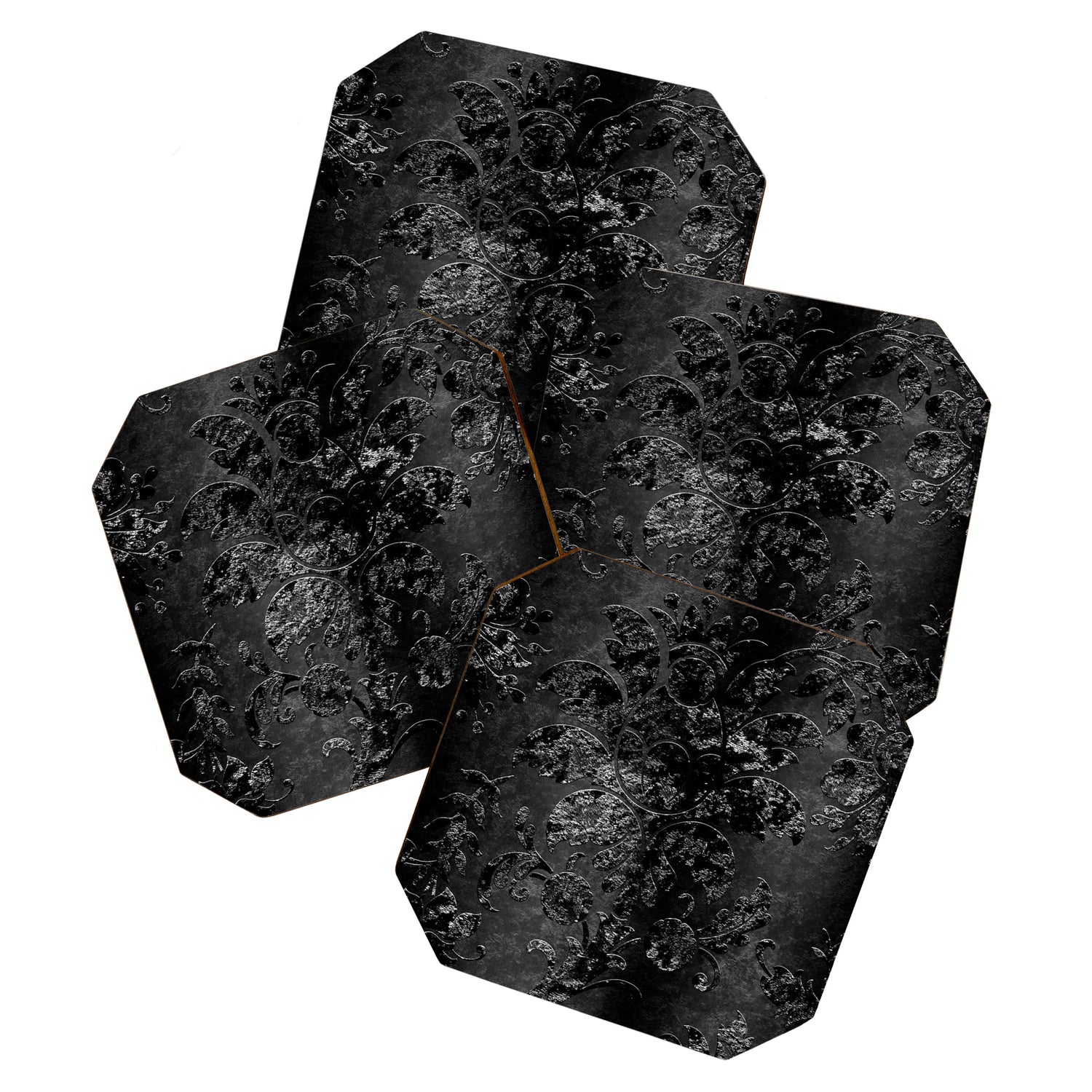 Embossed Black Velvet 09 Coaster Gallery Image 1