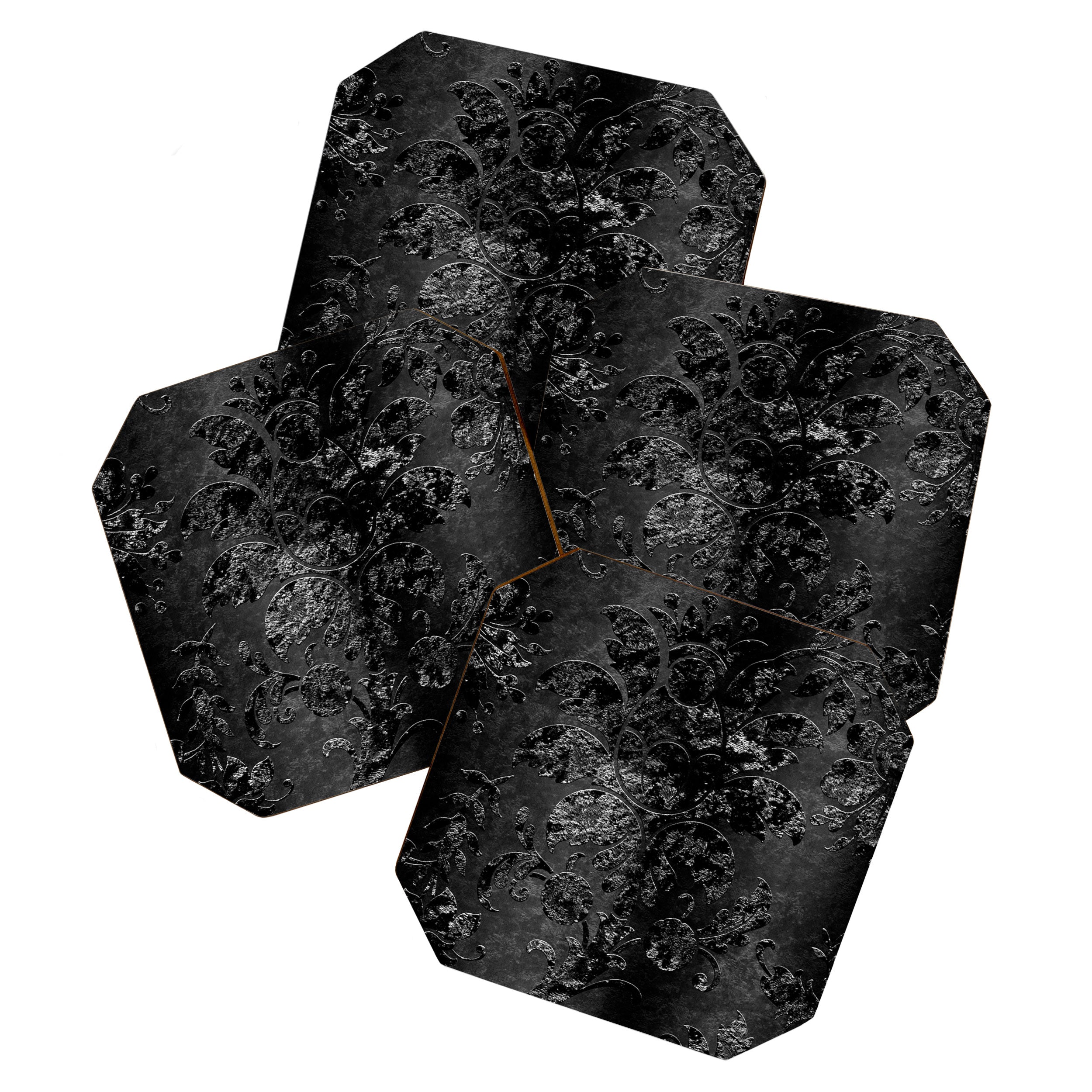 Embossed Black Velvet 09 Coaster Gallery Image 1