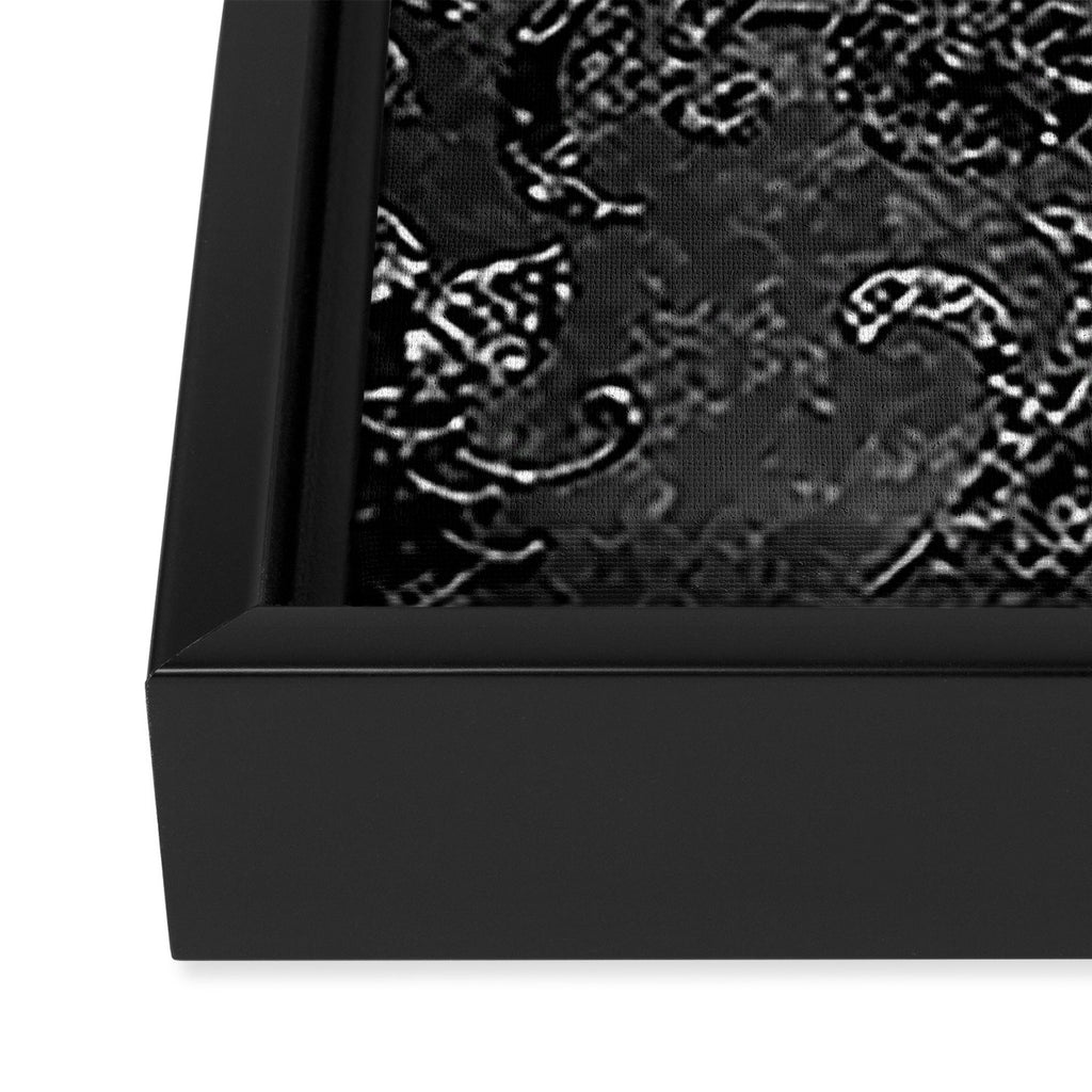 Embossed Black Velvet 09 Framed Canvas Print Gallery Image 3