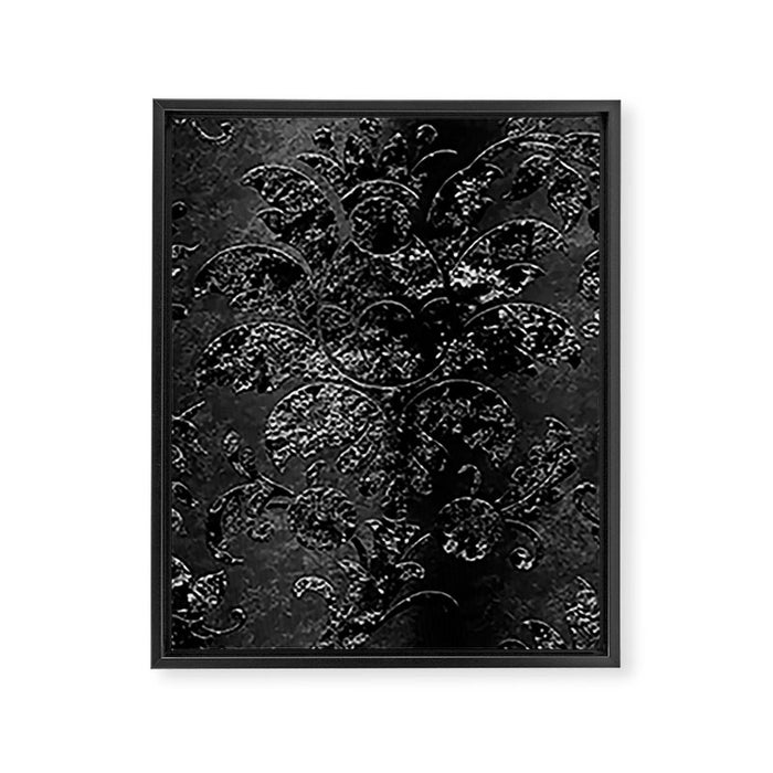 Embossed Black Velvet 09 Framed Canvas Print Gallery Image 1