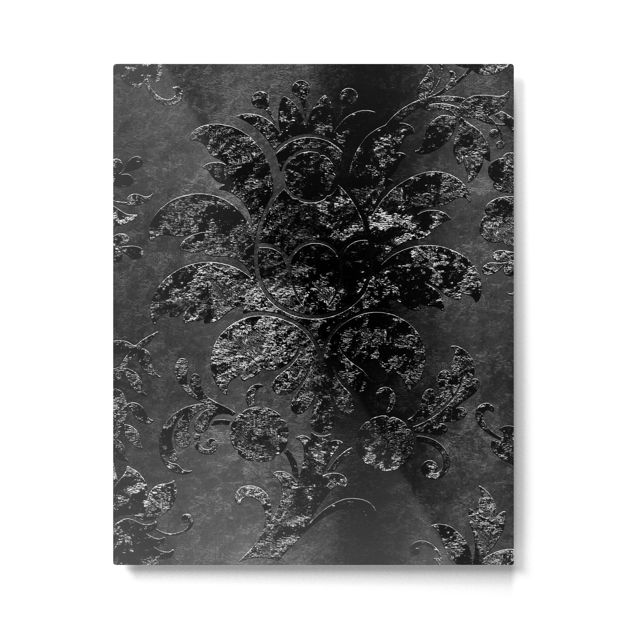 Embossed Black Velvet 09 Metal Print Gallery Image 6