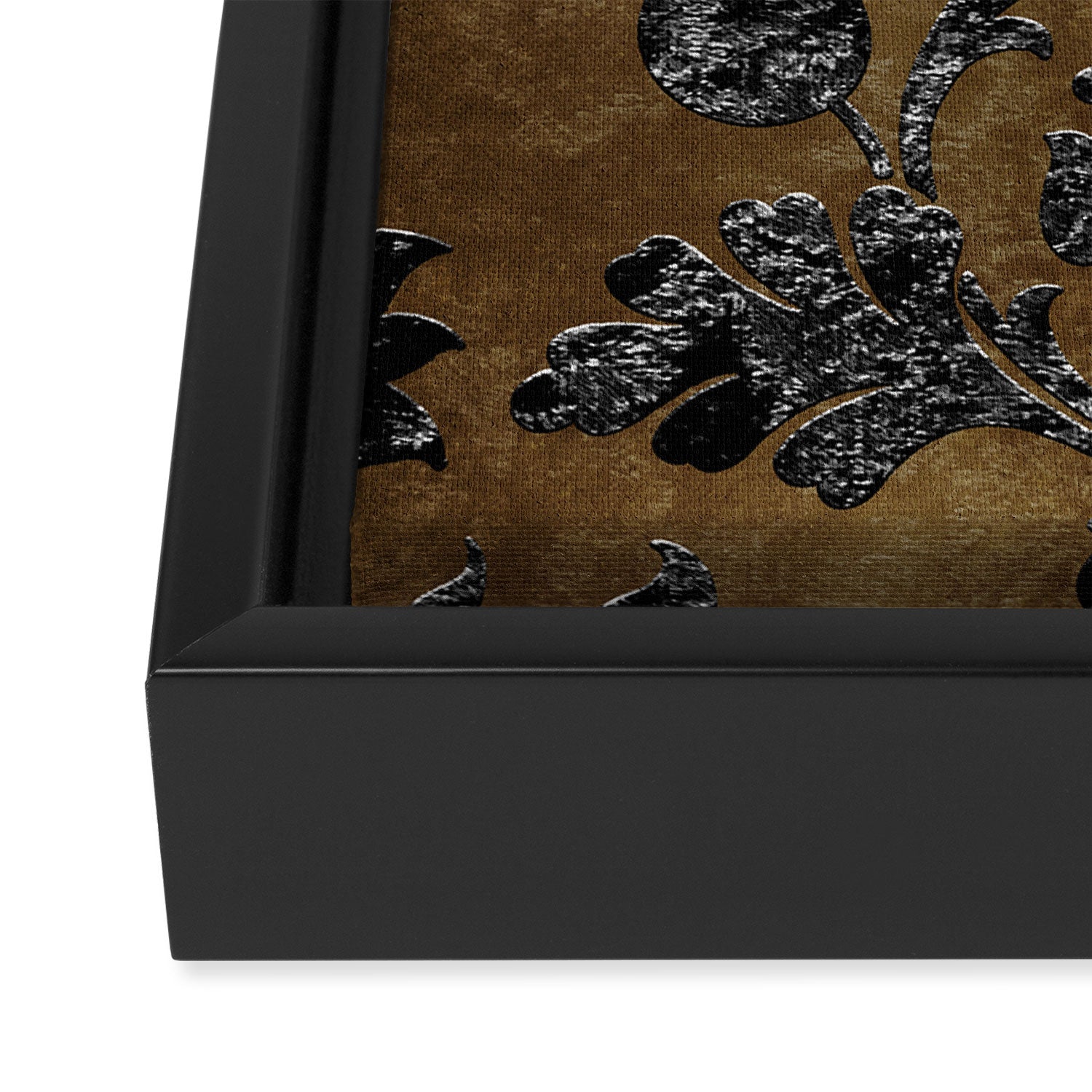 Embossed Black Velvet 10 Framed Canvas Print Gallery Image 3