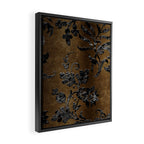 Embossed Black Velvet 10 Framed Canvas Print Gallery Image 2