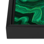 Malachite Texture 10 Framed Canvas Print Gallery Image 3