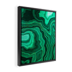 Malachite Texture 10 Framed Canvas Print Gallery Image 2