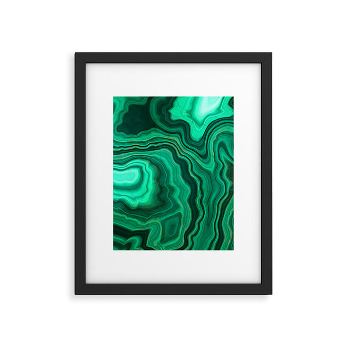 Malachite Texture 10 Framed Art Print Gallery Image 1