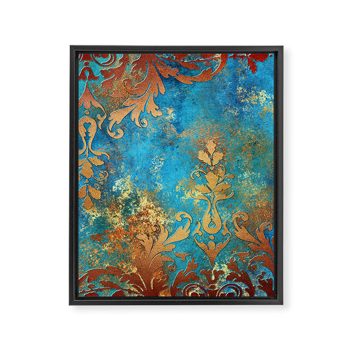 Ornament Rust Texture 02 Framed Canvas Print Gallery Image 1