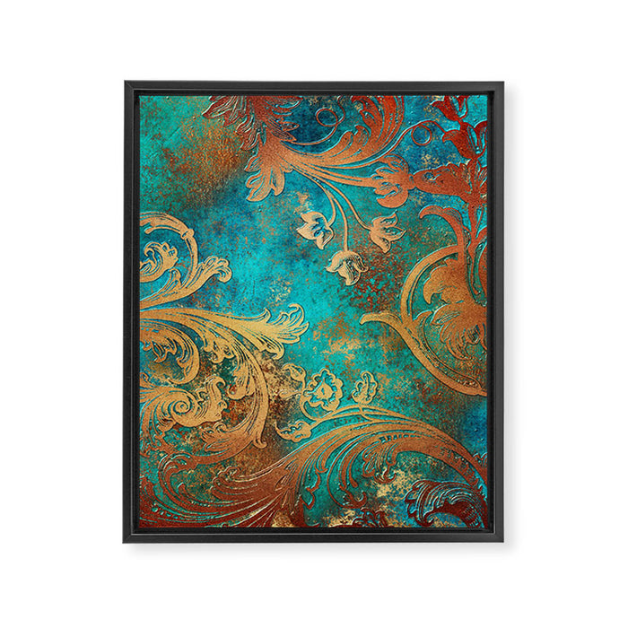 Ornament Rust Texture 07 Framed Canvas Print Gallery Image 1