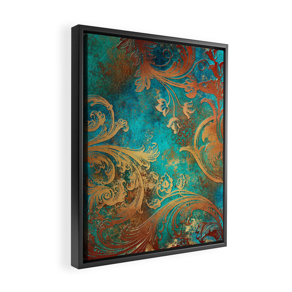Ornament Rust Texture 07 Framed Canvas Print Gallery Image 2