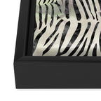 Zebra Print Framed Canvas Print Gallery Image 3