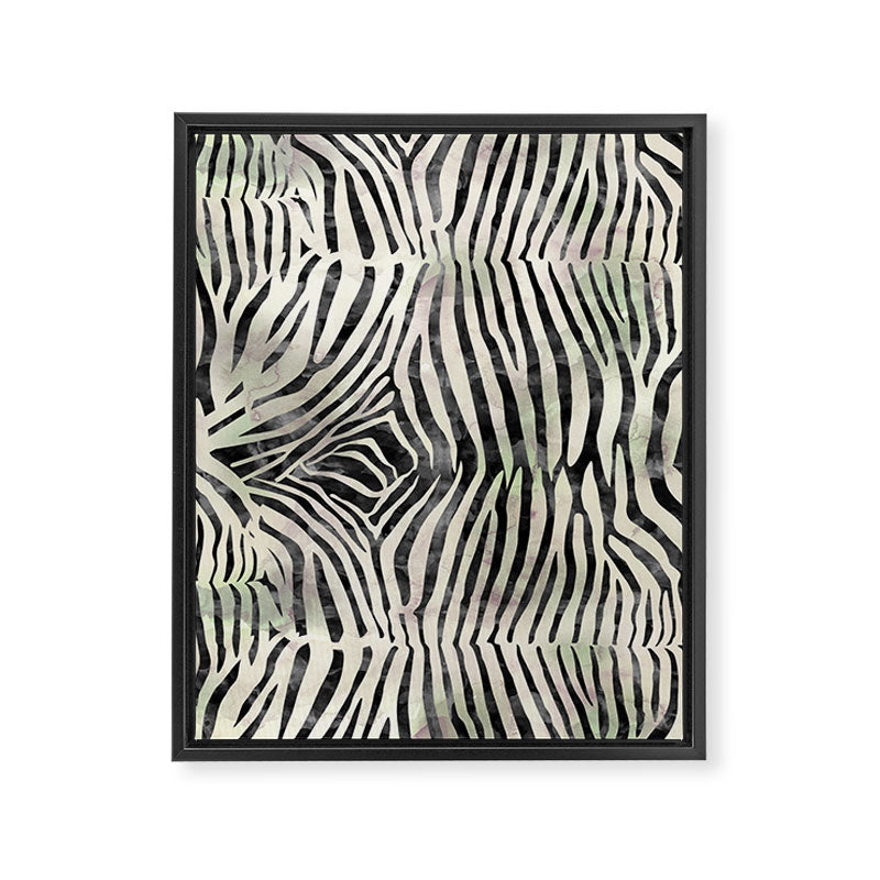 Zebra Print Framed Canvas Print Gallery Image 8