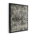 Zebra Print Framed Canvas Print Gallery Image 2