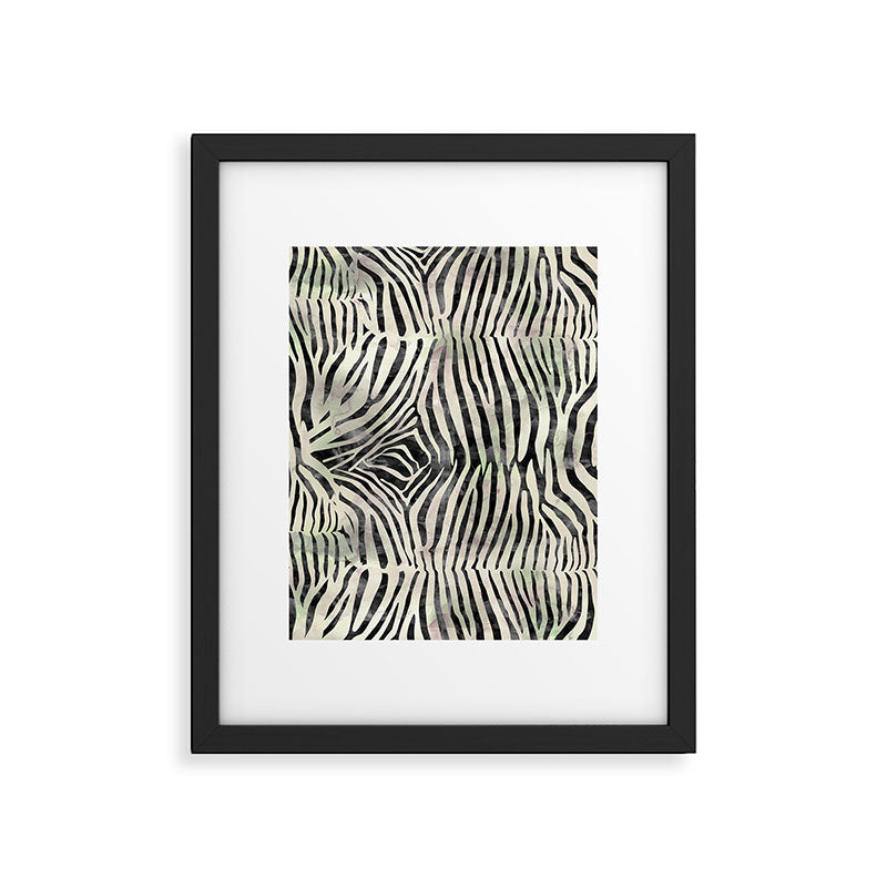 Zebra Print Framed Art Print Gallery Image 6