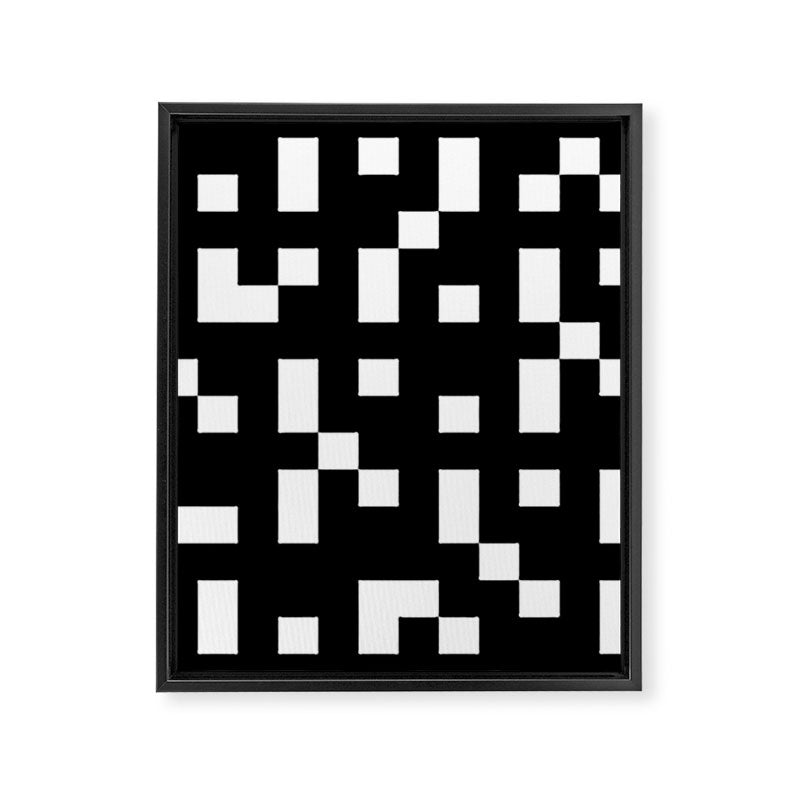 Abstract Video Game Framed Canvas Print Gallery Image 8