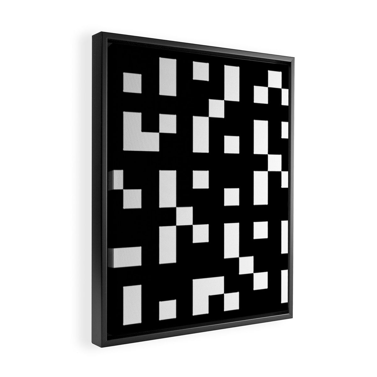 Abstract Video Game Framed Canvas Print Gallery Image 2