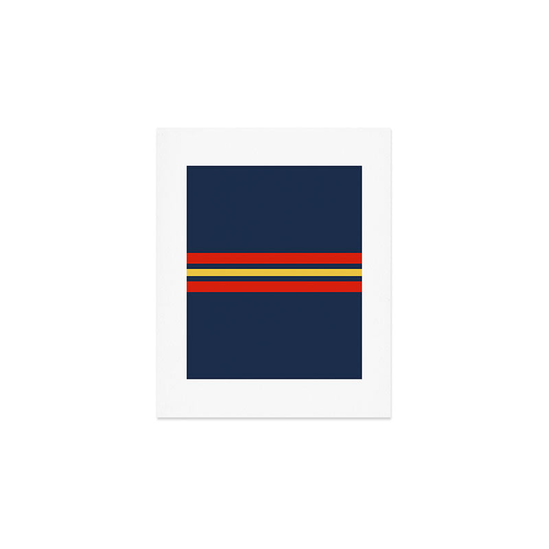 Akkorokamui - Classic Vintage Style Retro Stripes Art Print Gallery Image 1