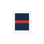 Akkorokamui - Classic Vintage Style Retro Stripes Art Print Gallery Image 1
