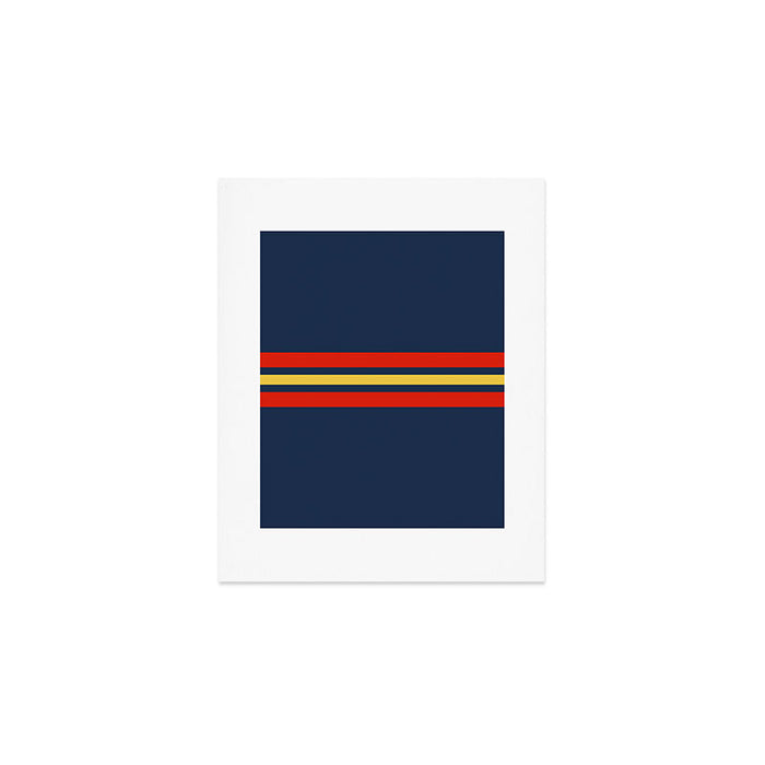 Akkorokamui - Classic Vintage Style Retro Stripes Art Print Gallery Image 1