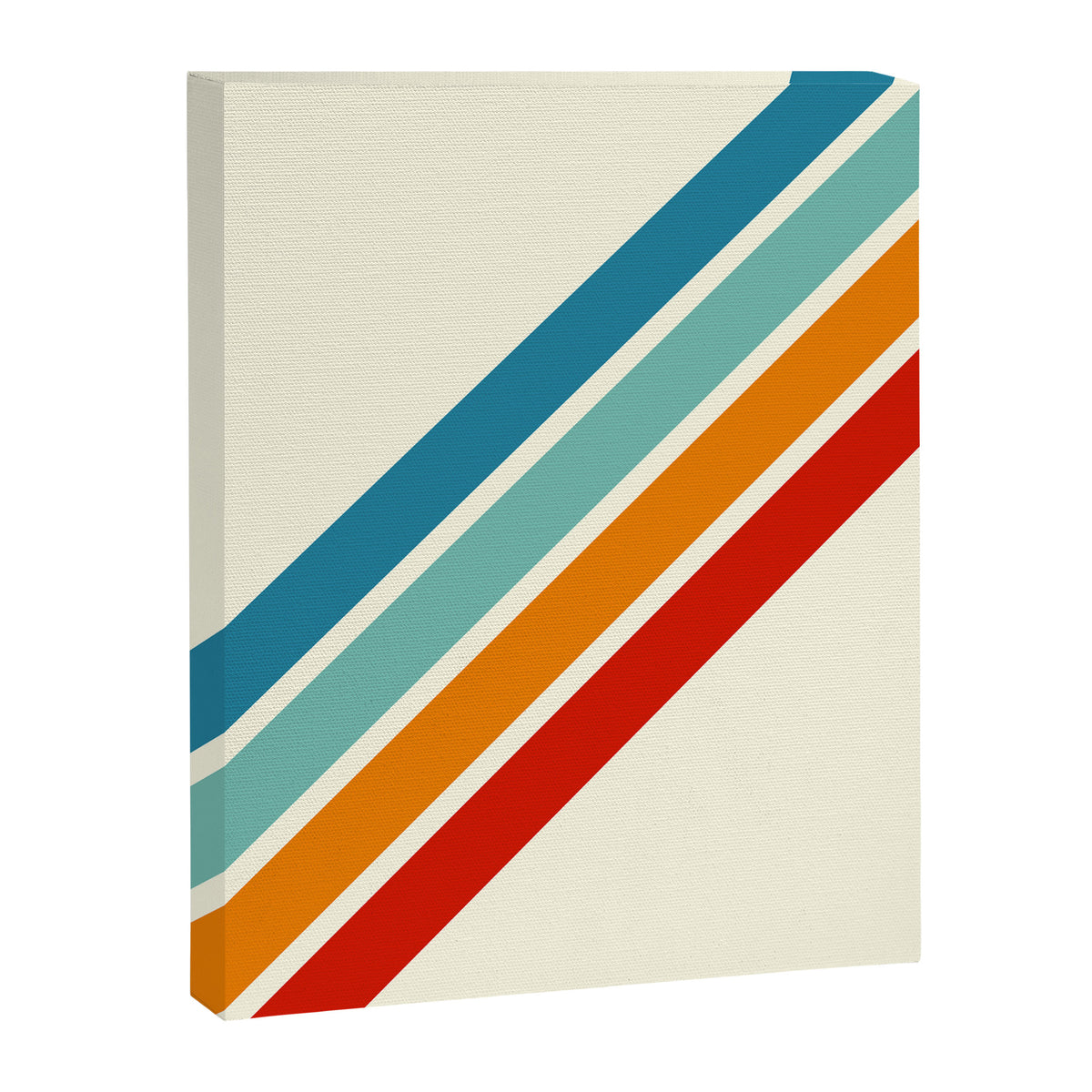 Alator - Classic 70s Retro Summer Stripes Canvas Print Gallery Image 8