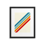 Alator - Classic 70s Retro Summer Stripes Framed Art Print Gallery Image 6