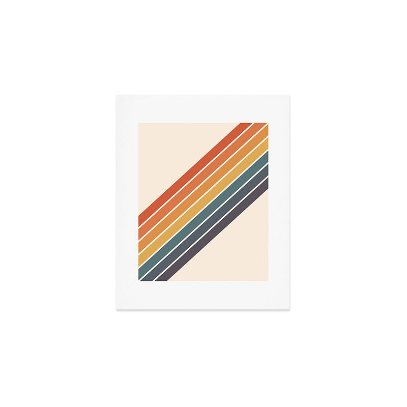 Arida -  70s Summer Style Retro Stripes Art Print Gallery Image 1
