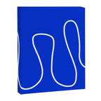Blue Abstract Wave Canvas Print Gallery Image 8