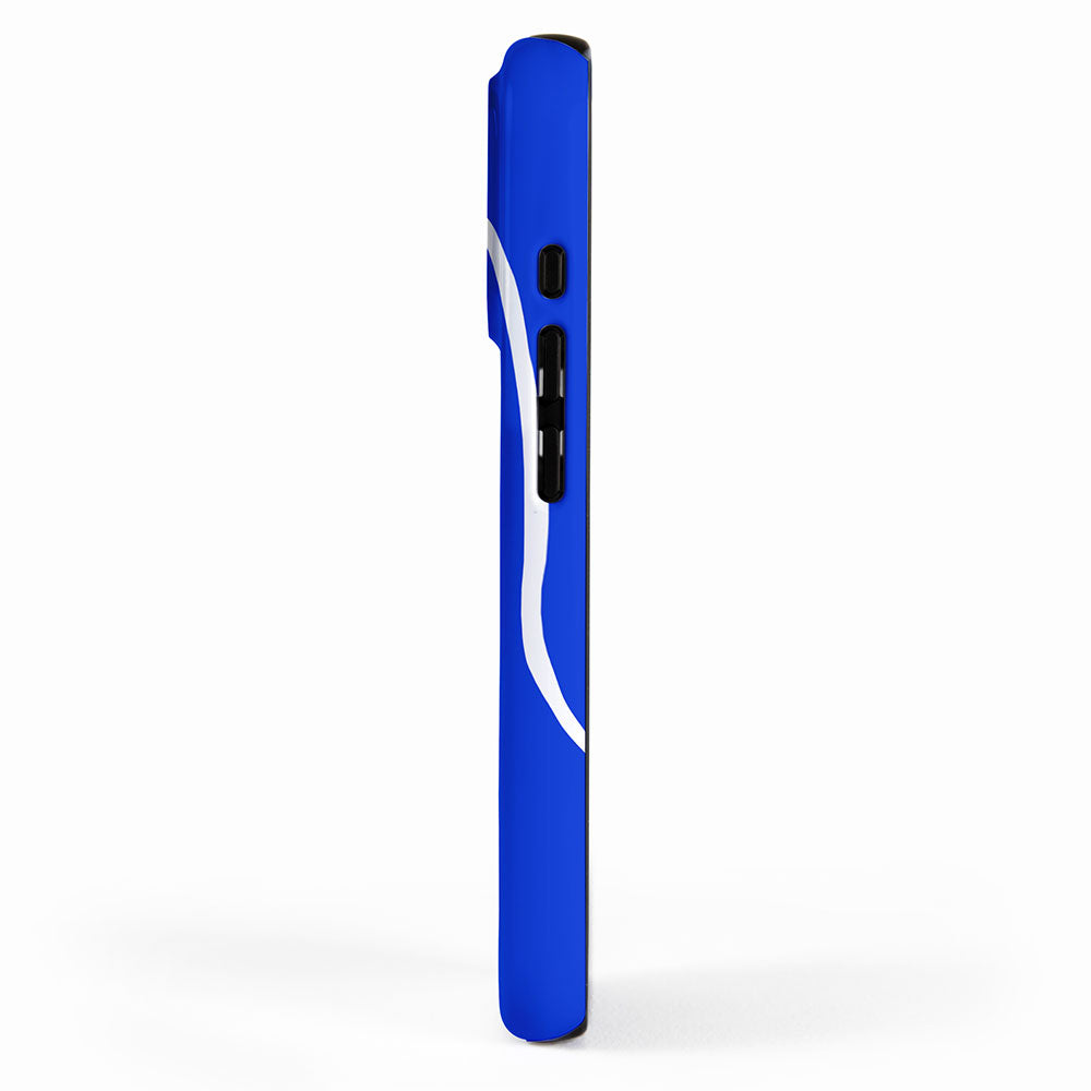 Blue Abstract Wave iPhone Case Gallery Image 2