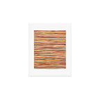 Bright Colorful Lines - Classic Abstract Minimal Retro Summer Style Stripes Art Print Gallery Image 1