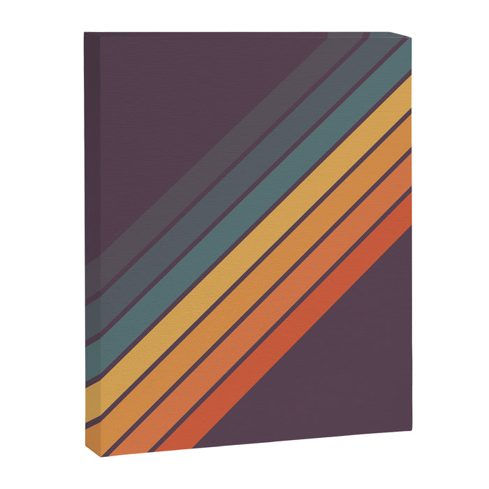 Classic 70s Style Retro Stripes - Dalana Canvas Print Gallery Image 1