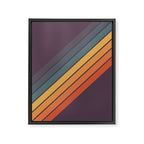 Classic 70s Style Retro Stripes - Dalana Framed Canvas Print Gallery Image 8