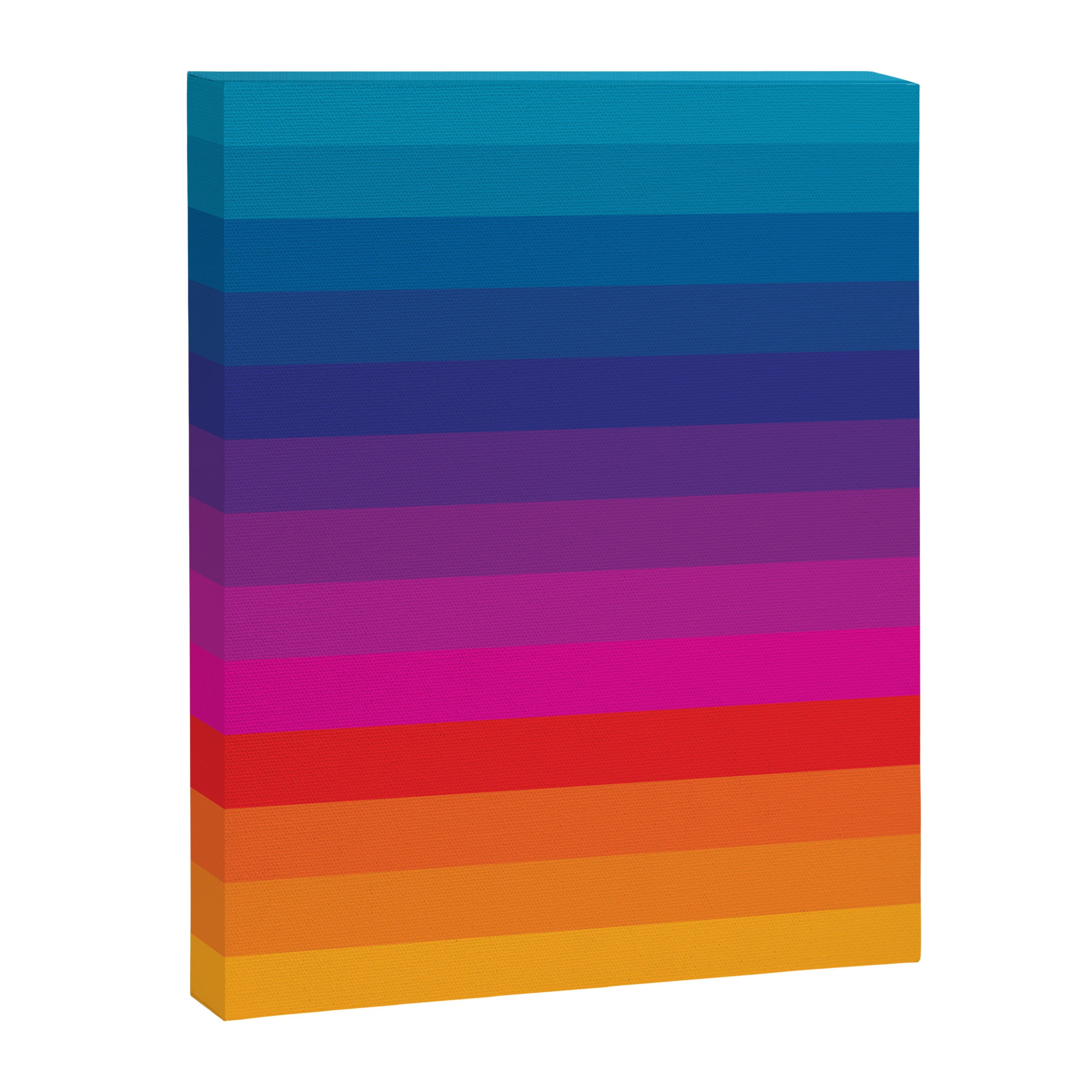  Classic 70s Vintage Style Retro Stripes - Funky Rainbow Canvas Print Gallery Image 8