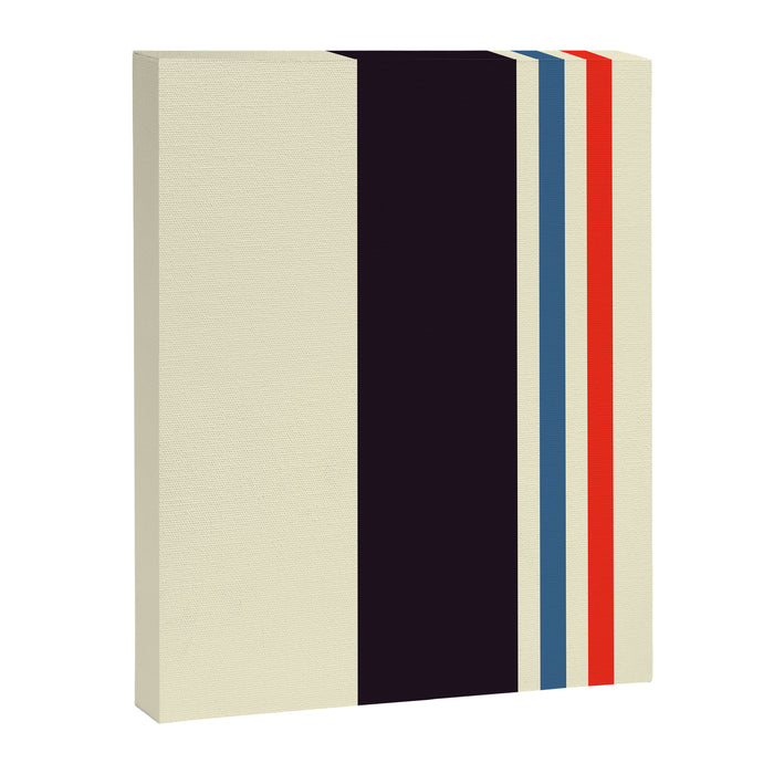 Classic Minimal Racing Car Retro Stripes - Furaribi Canvas Print Gallery Image 1