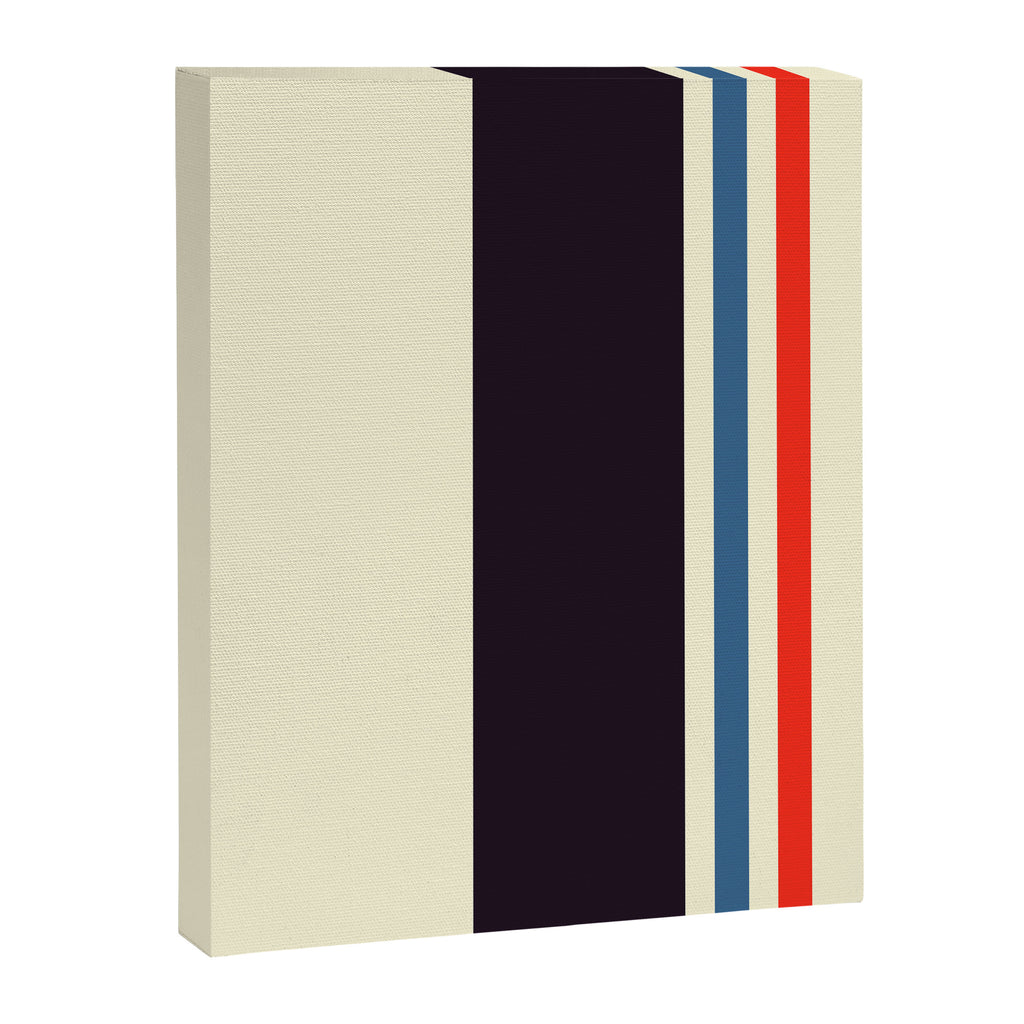 Classic Minimal Racing Car Retro Stripes - Furaribi Canvas Print Gallery Image 8