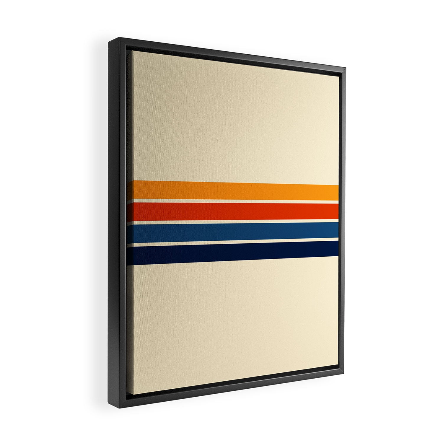 Classic Retro Stripes II Framed Canvas Print Gallery Image 2