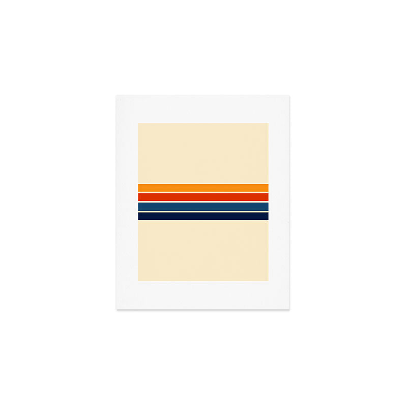 Classic Retro Stripes Art Print Gallery Image 1