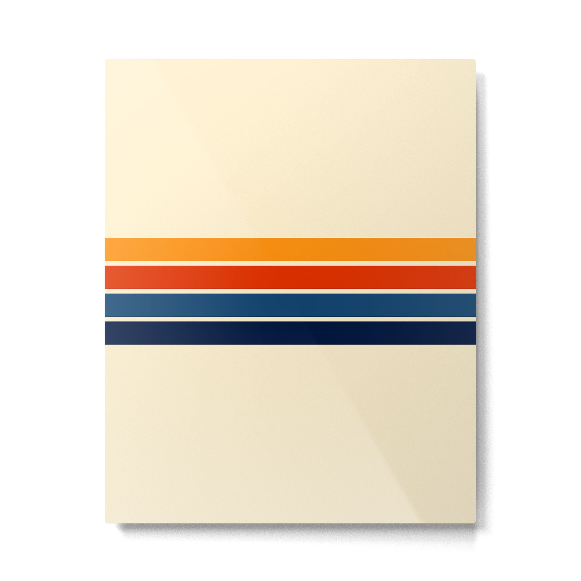 Classic Retro Stripes Metal Print Gallery Image 6