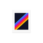 Classic Vintage 80s Style Retro Stripes - Olah Art Print Gallery Image 1