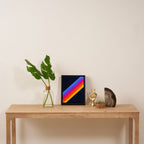 Classic Vintage 80s Style Retro Stripes - Olah Framed Canvas Print Gallery Image 4