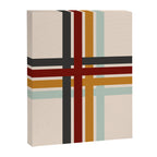 Colored Retro Cross Stripes Canvas Print Gallery Image 8