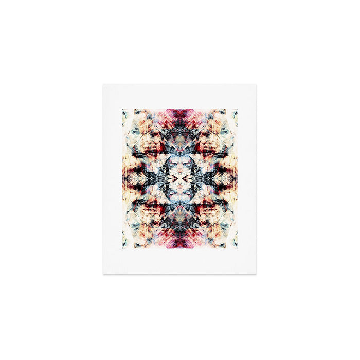 Colorful Abstract Batik Butterfly Rorschach Ink Blot Art Universe No5 Art Print Gallery Image 1