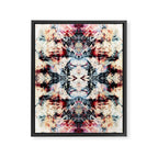 Colorful Abstract Batik Butterfly Rorschach Ink Blot Art Universe No5 Framed Canvas Print Gallery Image 8