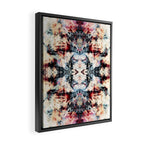 Colorful Abstract Batik Butterfly Rorschach Ink Blot Art Universe No5 Framed Canvas Print Gallery Image 2