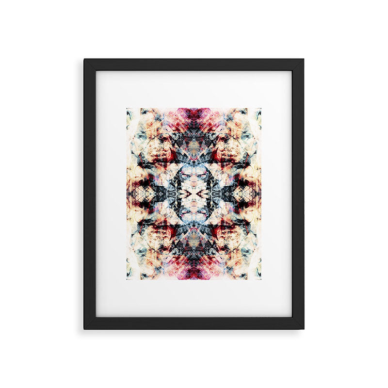 Colorful Abstract Batik Butterfly Rorschach Ink Blot Art Universe No5 Framed Art Print Gallery Image 6