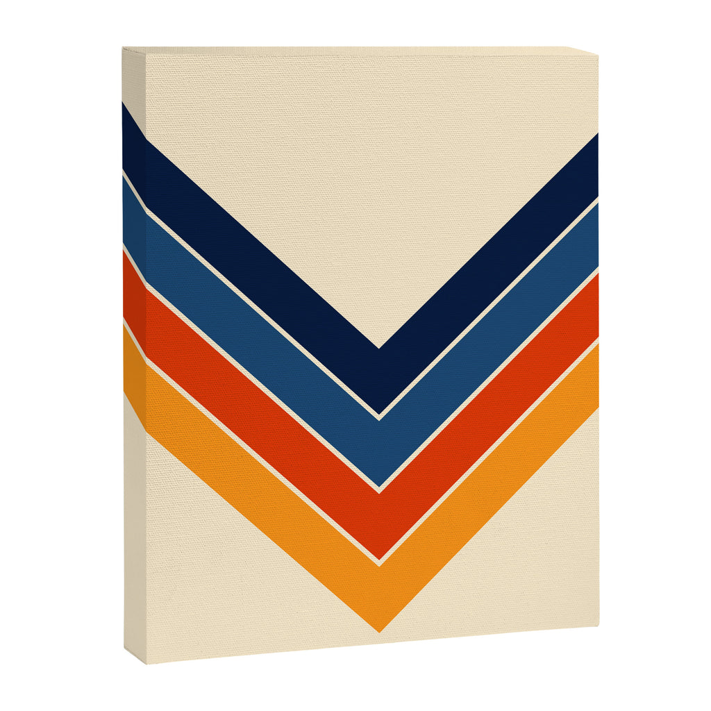 Colorful V Shape Retro Stripes Chilseongsin Canvas Print Gallery Image 8